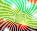 abstract hunderd line colored vecto